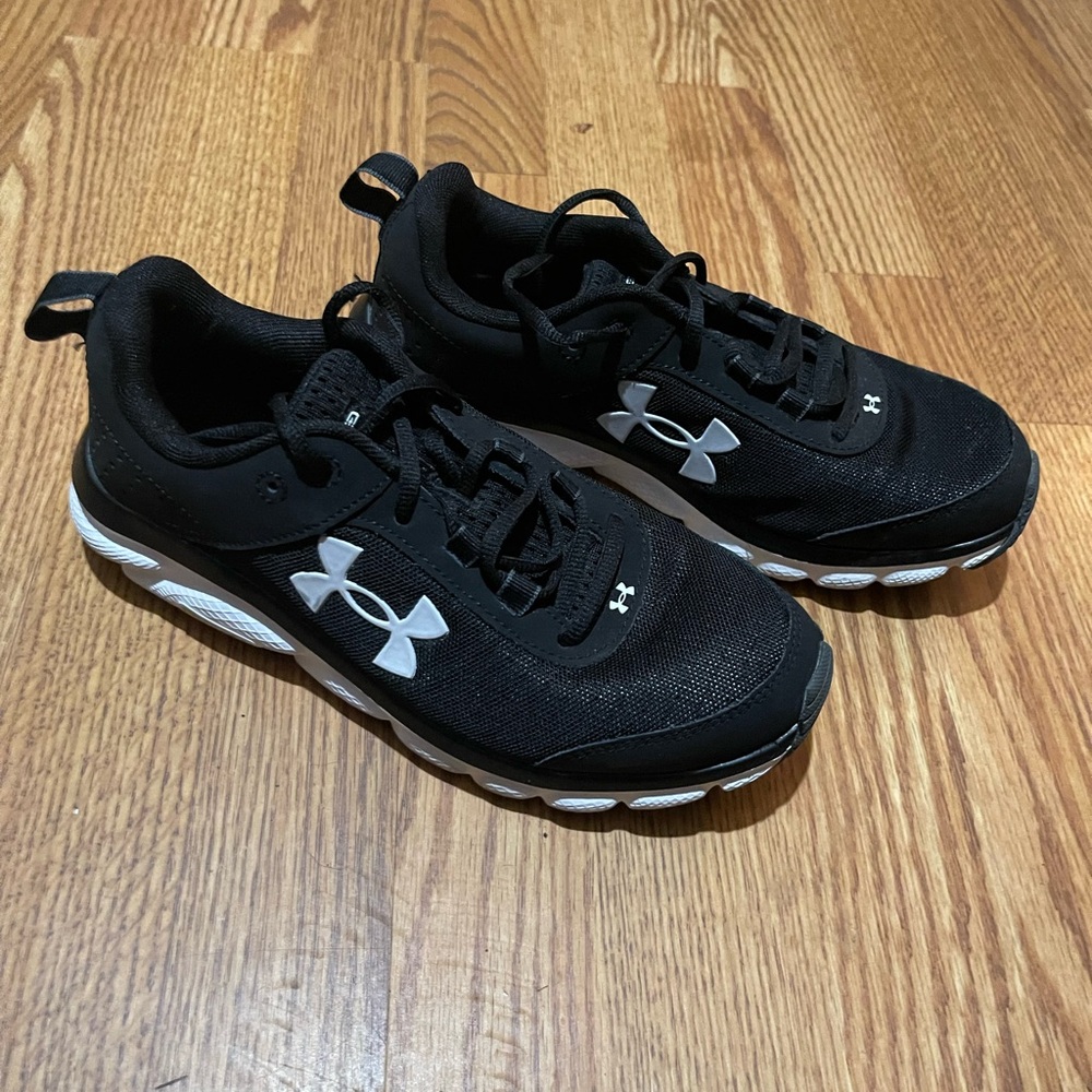 Under Armour Black and White Sneakers